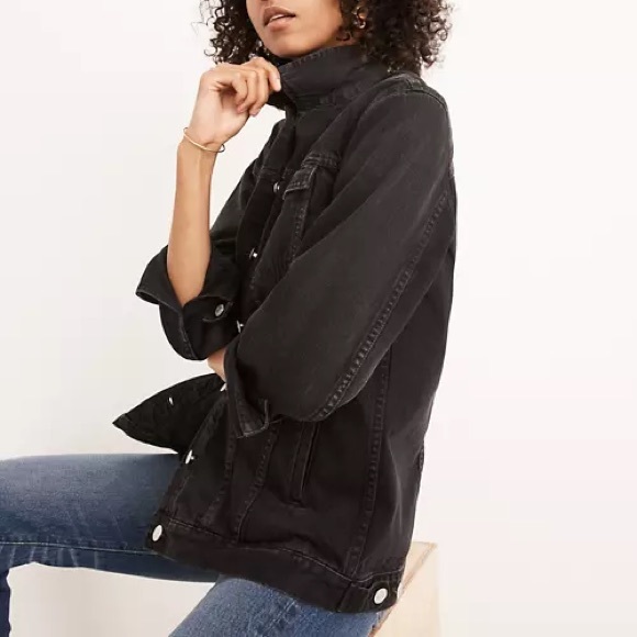 Madewell Oversized Denim Jacket in Lunar Wash